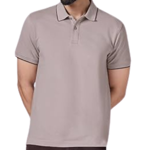 Camiseta Polo Gris Claro para Hombre, Algodón Suave, Manga Corta, Informal, Elegante, Cómoda para Uso Diario, Transpirable - Product Image 3