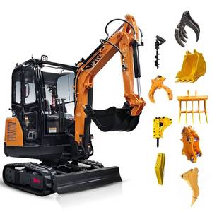 Vente à chaud Mini-pelle KX033-4 Moteur de 3.3 tonnes Meilleur prix Pelle compacte Fourniture en usine Matériel de construction - Product Image 3