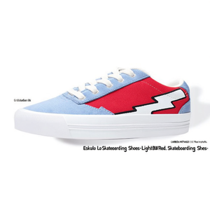 Chaussures de skate Eskolo Lo - Bleu clair/Rouge - Product Image 2