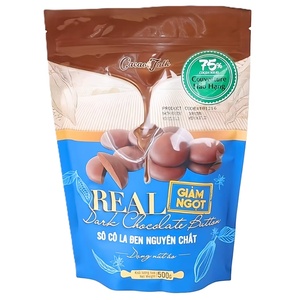 ช็อกโกแลตแท้แบบขายส่งจำนวนมากจากผู้ผลิตโดยตรง ฮาลาล ช็อกโกแลตดำแท้รูปทรงกระดุม 75% โกโก้ สำหรับเบเกอรี่ บิสกิต คุกกี้ - Product Image 1