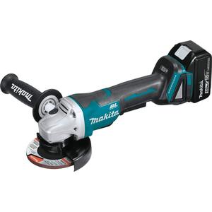 Kit de Amoladora Angular/Cortadora Inalámbrica de 18V 5.0Ah con Batería de Iones de Litio, Sin Escobillas, Interruptor de 4-1/2/5 Velocidades, Freno Eléctrico - Product Image 5