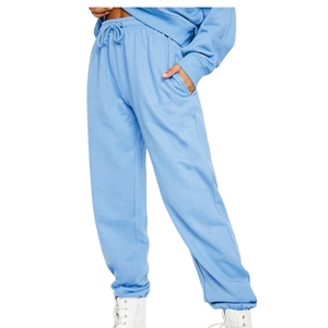 Conjunto de sudadera y joggers de gran tamaño azul de alta calidad personalizado, ropa de abrigo de invierno para hombre con característica transpirable tejida con puños - Product Image 6