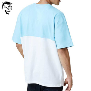 Stock de t-shirt surdimensionné pour hommes fabriqués par des professionnels à vendre/T-shirt surdimensionné pour hommes teint uni léger - Product Image 6