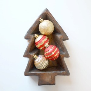 Fabricant de bol d'arbre de Noël en bois de haute qualité fait à la main bols à pâte en bois d'acacia pour Noël au Vietnam - Product Image 2