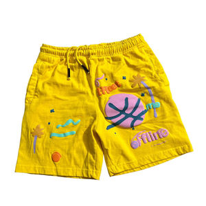 Short décontracté respirant pour homme avec tissu à séchage rapide Spandex Polyester coupe décontractée d'été et poche brodée - Product Image 1