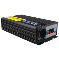 Convertisseur d'énergie HOULI 3000W 12V vers 220V à onde sinusoïdale pure monophasé pour voiture, camping-car, maison, prise EU