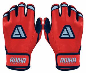 Gants de frappe de baseball avec une adhérence et un confort améliorés, gants de frappe en cuir de qualité supérieure pour des coups puissants, fabriqués par Adiha Impex - Product Image 1