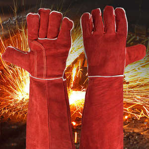 Guantes de Trabajo de Cuero Resistentes para Soldadura con Ajuste Flexible y Máxima Protección en Entornos Industriales - Product Image 6