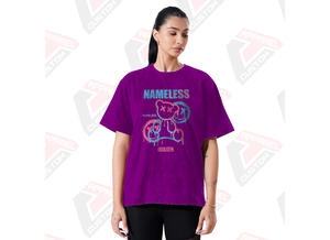 เสื้อยืดผ้ายีนส์ผ้ายีนส์ผ้าลูกฟูกสำหรับผู้หญิงทันสมัยทันสมัยทันสมัยผ้าลินินเป็นมิตรต่อสิ่งแวดล้อมผ้าปะติดลูกปัด - Product Image 3