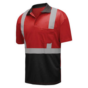 Ropa de trabajo de alta visibilidad para hombres, Polo de alta visibilidad hecho a medida, polos reflectantes de alta visibilidad para la construcción - Product Image 3