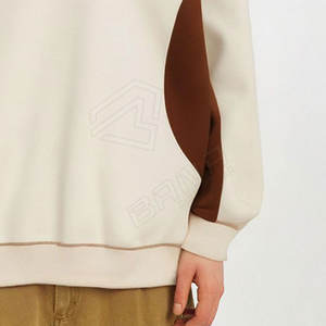 Venta al por mayor logotipo personalizado impreso hombres sudaderas sueltas cuello redondo de gran tamaño pulóver hombres sudaderas - Product Image 6