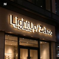 Enseigne lumineuse LED 3D personnalisée pour extérieur, lettres en relief, logo lumineux pour devanture de magasin, signalétique pour commerce de détail
