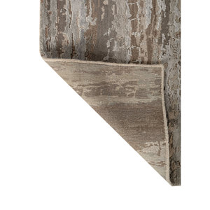 Alfombra Kavi Ivory de Lana y Seda de Bambú Anudada a Mano, Colección Teoría del Caos, Diseño Abstracto para el Hogar, Pasillo, Tejido Plano, 9x12, 10 mm - Product Image 5