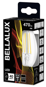Lámpara de Cristal LED Transparente E14 4W 2700K 470Lm (Bellalux 4058075115279) - Product Image 2
