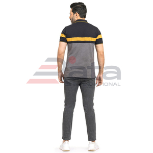 เสื้อโปโลแขนสั้นผ้าสักหลาดลายพื้นสำหรับผู้ชายดีไซน์ใหม่ล่าสุดออกแบบได้ตามต้องการ - Product Image 4