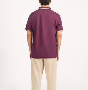 Chemises polo double ton pour hommes Polo élégant à col contrasté avec options de marque personnalisées et look luxueux - Product Image 5