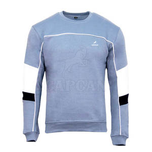 OEM al por mayor de los hombres de entrenamiento informal gimnasio chándal de manga larga de talla grande transpirable gris chándal liso de invierno al aire libre - Product Image 2