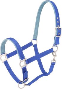 Nuevo diseño Heavy Duty Nylon Horse Halter acolchado ajustable barbilla garganta Snap Hook estilo cuero equino equipo Accesorios - Product Image 4