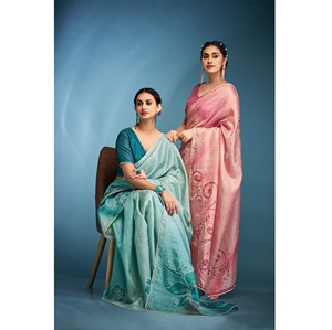 Prix de gros Saree de haute qualité pour le travail à la main avec chemisier de créateur pour les fêtes et les sorties occasionnelles du grossiste indien - Product Image 1
