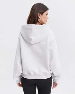 Wholesale OEM Womens Hoodie Long Sleeve Fleece <b>Sweatshirt</b> Custom Embroidered Pullover Design Direct Factory Supplier - Product Image 4