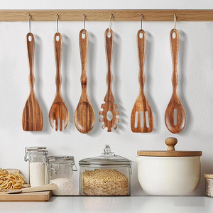 ชุดอุปกรณ์ทำครัวด้ามไม้ไผ่ TIMELESS CRAFT - เป็นมิตรกับสิ่งแวดล้อม น้ำหนักเบา ปรับแต่งได้ ชุดอุปกรณ์ทำอาหารสำหรับงานเลี้ยงสุดคลาสสิก - Product Image 6