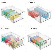 Kotak penyimpanan Organizer Makeup akrilik, kustomisasi profesional casing Display kosmetik dapat ditumpuk