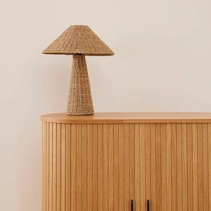 Proveedor de lámparas de mesa de paja de algas marinas, precio de mayoreo, lámpara de algas marinas tejida a mano de alta calidad - Product Image 3