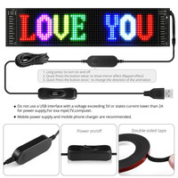 Panneau matriciel LED USB 5V Contrôlé par application Lumière LED programmable