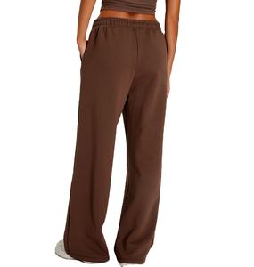 Pantalon de survêtement ample de qualité supérieure pour femme – Coupe droite personnalisée, jambe large, style décontracté - Product Image 5