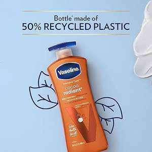 <b>Vaseline</b> Intensive Care Body Lotion <b>Cocoa</b> Radiant for Dry Skin Lotion Pure <b>Cocoa</b> Butter for a Long-Lasting, Radiant Glow 20.3 oz - Product Image 5