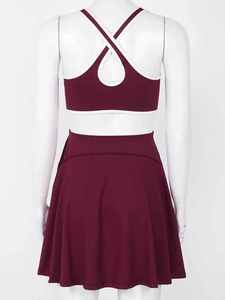 2025 respirant sur mesure femmes Tennis uniforme grande taille Polyester fait femmes Pickleball jupe Tennis uniforme - Product Image 5