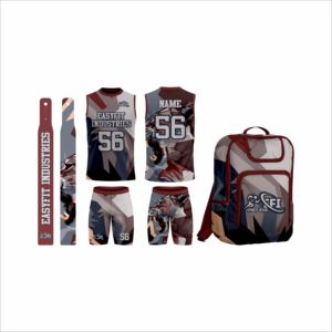 Uniformes de Hockey sobre Hielo 7V7 Personalizados, Material Transpirable de Secado Rápido, Manga Corta, Pantalones Cortos con Estampado Frontal, Ropa de Flag Football - Product Image 2