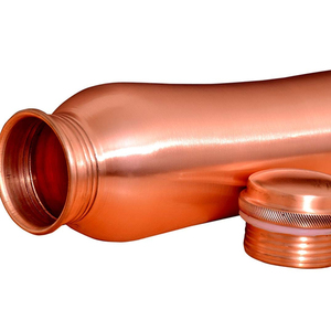 Best Selling Pure copper curve shape water <b>bottle</b> Customized drinkware printed copper water <b>bottles</b> best supplier - Product Image 1