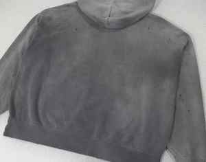 Offre Spéciale personnalisé en détresse lavé à l'acide 100% sweats à capuche en coton de haute qualité pour hommes OEM tenue décontracté Boxy Fit lavé à l'acide hommes sweats à capuche - Product Image 6