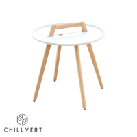 Set de Jardín de Madera y Resina Lacio Blanco 2 Sillas y una Mesa | Conjuntos de Jardín | Muebles de Diseño para Exterior Listos para Enviar desde España