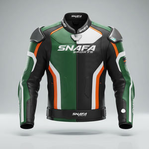 Chaqueta de Cuero para Motocicleta de Hombre, Cuello Camisero, Personalizada, de Primera Calidad, Nueva Llegada, la Más Popular - Product Image 1