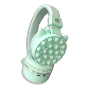 Casque Bluetooth à oreilles de chat Kawaii Pop It - Couleurs assorties - Product Image 1