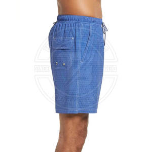Short de bain pour hommes personnalisé OEM motif solide tissu de coton taille moyenne décontracté Style Streetwear dernière version à un prix raisonnable - Product Image 3