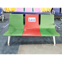 Chaise d'attente moderne pour réception, banc de salle d'attente d'aéroport, chaise de salle d'attente de clinique à 3 places