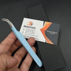 แหนบต่อขนตาโค้งทำจากสเตนเลสที่ผ่านการทดสอบด้วยมือคงทนโลโก้ออกแบบได้ตามต้องการ - Product Image 5