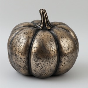 Premium hollow aluminium pumpkin lantern, artisan hand-carved pierced design, illuminating interiors with glowing - Product Image 5