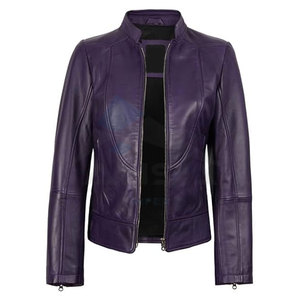 Chaqueta de Cuero para Mujer, Piel de Cordero Auténtica, Chaqueta de Cuero Elegante y Moderna, Prenda Exterior Premium para Motocicleta y Uso Casual - Product Image 2