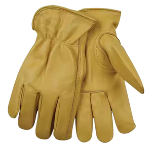 Gants de travail industriels de sécurité polyvalents en cuir pleine fleur de vachette de haute qualité, réglables, 11 oz, épais, robustes et longs - Product Image 5
