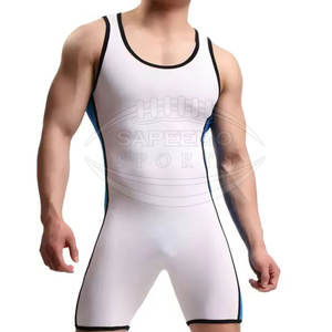 Conjunto de Singlet de Lucha Libre con Impresión de Logotipo Personalizado, Diseño Atlético Elegante, Tela Resistente, SAPEEMO SPORTS SS-WS-05 - Product Image 2