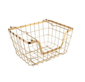 New Arrival High Quality Stackable Metal Storage Basket | Handmade Modern Designer <b>Wire</b> Basket Customized Shape for Home Use - Product Image 3