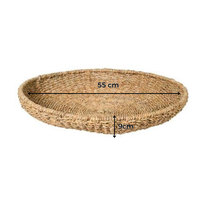 Bester Preis Hand gewebtes natürliches Vietnam-Seegras-rundes Tablett Nicht korrosives faltbares Geschirr zur Aufbewahrung und zum Servieren von Snacks