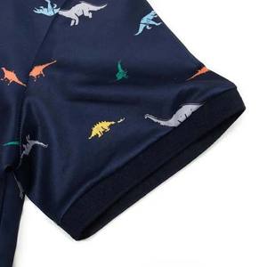 Haut imprimé à manches longues décontracté pour hommes, vêtements de sport d'extérieur à col montant et tissu tricoté pour polo - Product Image 5