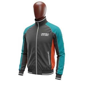 Nouvelle arrivée sur mesure High Street hiver solide coupe-vent veste 100% polyester tissu imperméable coupe-vent fermeture à glissière - Product Image 2