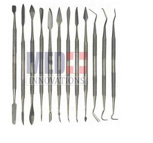 Juego de 10 instrumentos de depilación Dental de acero inoxidable, herramientas de base quirúrgica con estuche para tallado de cera - Product Image 4