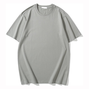 Camisetas de verano hechas en fábrica para hombre, diseñadas a medida con Material de secado rápido, mangas cortas, cuello redondo de gran tamaño, superventas - Product Image 1